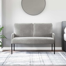 Canapés avec coussin 110cm Gris clair Contreplaqué 622845622845