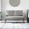 Canapés avec coussin 110cm Gris clair Contreplaqué 622845622845