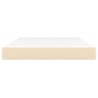 Matelas de lit à ressorts ensachés fermeté moyenne Crème 140x190x20 cm Tissu 622847622847