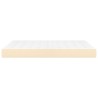 Matelas de lit à ressorts ensachés fermeté moyenne Crème 140x190x20 cm Tissu 622847622847