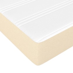 Matelas de lit à ressorts ensachés fermeté moyenne Crème 140x190x20 cm Tissu 622847622847