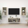 Ensemble de meubles TV 3 pcs Chêne sonoma Bois d'ingénierie 622848622848