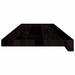 Marches d'escalier 12 pcs brun-noir 80x30x2 cm chêne massif 622849622849