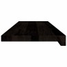 Marches d'escalier 12 pcs brun-noir 80x30x2 cm chêne massif 622849622849