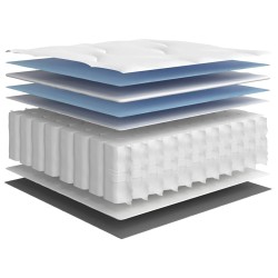 Matelas à ressorts ensachés moyen 140x190 cm 622852622852