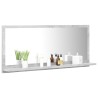 Miroir de salle de bain Gris béton 90x10,5x37 cm Aggloméré 622856622856