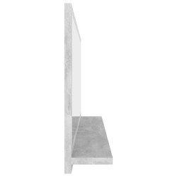 Miroir de salle de bain Gris béton 90x10,5x37 cm Aggloméré 622856622856