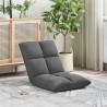 Fauteuil de sol ajustable Gris foncé Velours 622868622868
