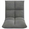 Fauteuil de sol ajustable Gris foncé Velours 622868622868