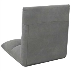 Fauteuil de sol ajustable Gris foncé Velours 622868622868