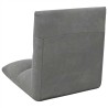 Fauteuil de sol ajustable Gris foncé Velours 622868622868