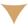 Voile d'ombrage 160 g/m² triangulaire sable 3x3x4,2 m PEHD 622869622869