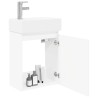 Meuble de salle de bain avec robinet Blanc 45,5 x 22,5 x 84 cm 622877622877