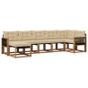 Ensemble de canapés d'extérieur 7 pcs Naturel et Beige 622878622878
