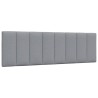 Coussin de tête de lit Hanko gris clair 160 cm tissu 622883622883