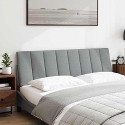 Coussin de tête de lit Hanko gris clair 160 cm tissu 622883622883