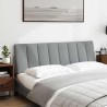 Coussin de tête de lit Hanko gris clair 160 cm tissu 622883622883