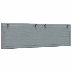 Coussin de tête de lit Hanko gris clair 160 cm tissu 622883622883