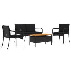 Ensemble de jardin avec coussin acier 622884622884
