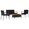 Ensemble de jardin avec coussin acier 622884622884