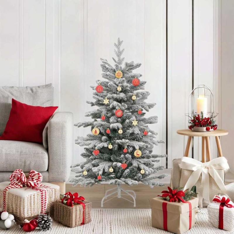 Ensemble de Boules de Noël 40 pcs or et rouge Plastique 622885622885