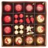 Ensemble de Boules de Noël 40 pcs or et rouge Plastique 622885622885