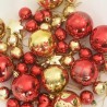 Ensemble de Boules de Noël 40 pcs or et rouge Plastique 622885622885