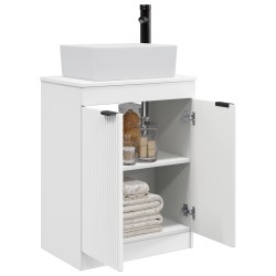 Meuble de salle de bain avec évier Blanc 54 x 35 x 83 cm 622886622886