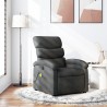 Fauteuil inclinable de massage gris foncé tissu 622887622887