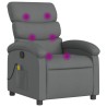 Fauteuil inclinable de massage gris foncé tissu 622887622887