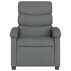Fauteuil inclinable de massage gris foncé tissu 622887622887