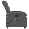 Fauteuil inclinable de massage gris foncé tissu 622887622887