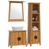 Ensemble de meubles de salle de bain 3 pcs bois de pin massif 622888622888