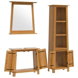 Ensemble de meubles de salle de bain 3 pcs bois de pin massif 622888622888