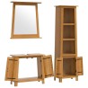 Ensemble de meubles de salle de bain 3 pcs bois de pin massif 622888622888