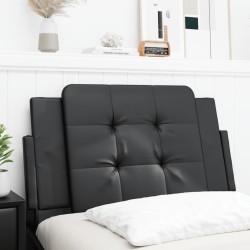 Coussin de tête de lit Zadar noir 90 cm similicuir 622891622891