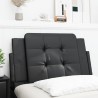 Coussin de tête de lit Zadar noir 90 cm similicuir 622891622891