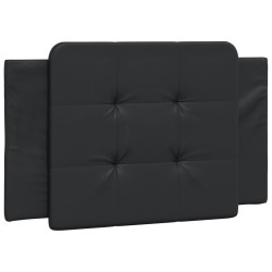 Coussin de tête de lit Zadar noir 90 cm similicuir 622891622891