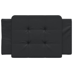 Coussin de tête de lit Zadar noir 90 cm similicuir 622891622891