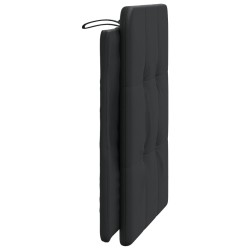 Coussin de tête de lit Zadar noir 90 cm similicuir 622891622891
