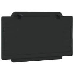 Coussin de tête de lit Zadar noir 90 cm similicuir 622891622891