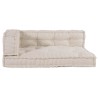 Coussin de canapé sur palette 3 pcs Crème 120 x 80 x 34 cm 622897622897