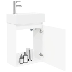 Meuble de salle de bain avec robinet Blanc 45,5 x 22,5 x 84 cm 622898622898