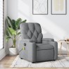 Fauteuil inclinable de massage gris clair tissu 622899622899