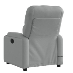 Fauteuil inclinable de massage gris clair tissu 622899622899