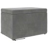Tabouret Gris foncé 61 x 41 x 40 cm Velours et Bois Composite 622902622902
