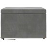Tabouret Gris foncé 61 x 41 x 40 cm Velours et Bois Composite 622902622902