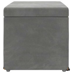 Tabouret Gris foncé 61 x 41 x 40 cm Velours et Bois Composite 622902622902