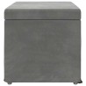 Tabouret Gris foncé 61 x 41 x 40 cm Velours et Bois Composite 622902622902