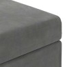 Tabouret Gris foncé 61 x 41 x 40 cm Velours et Bois Composite 622902622902